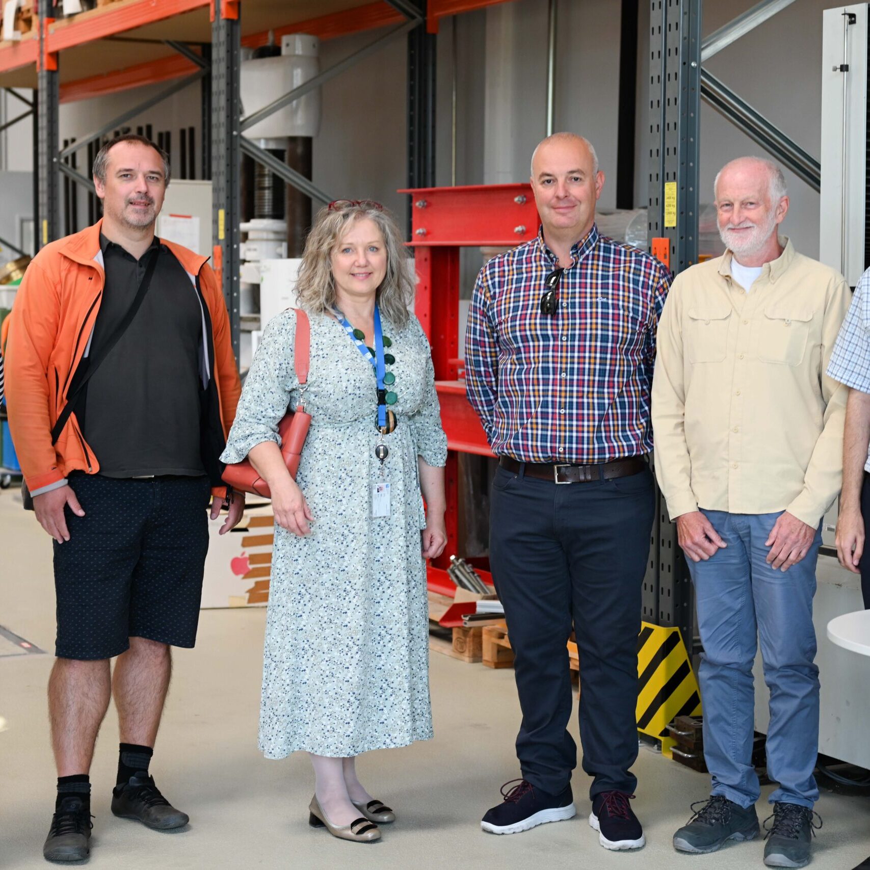 2023_0929_TUW_1 From left: Daniella Mehanni, Prof. Stanislav Seitl, Prof. Ildiko Merta, Prof. Héctor Cifuentes Bulté, Prof. Zbynek Kersner, Farshad Ameri