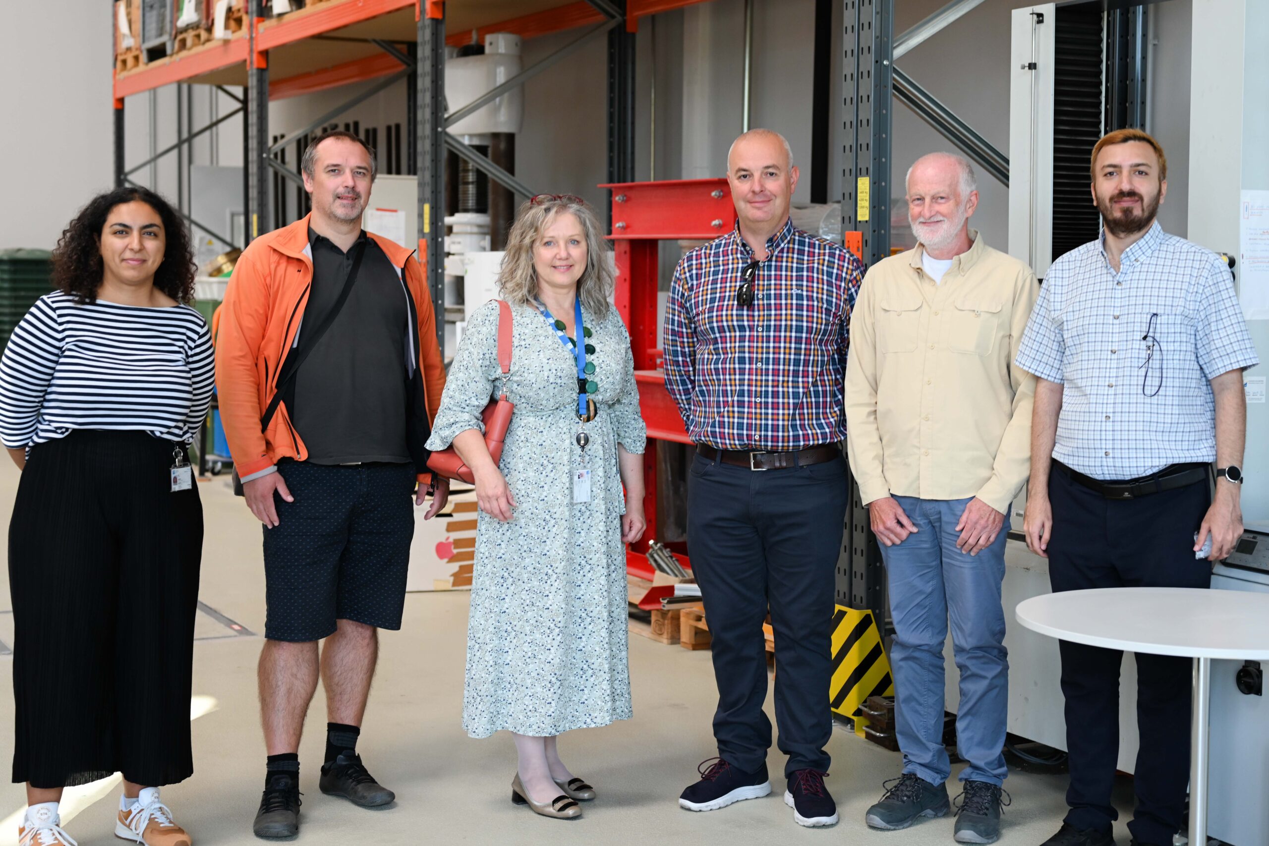 From left: Daniella Mehanni, Prof. Stanislav Seitl, Prof. Ildiko Merta, Prof. Héctor Cifuentes Bulté, Prof. Zbynek Kersner, Farshad Ameri